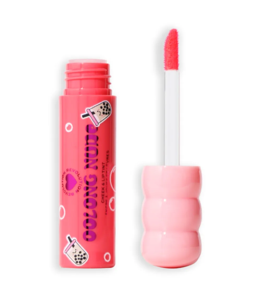 *I Heart Boba* - Tinte para mejillas y labios - Oolong Nude>I Heart Revolution Clearance