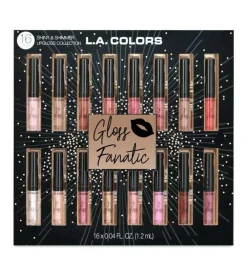 L.A Colors - Set de 16 brillos de labios Gloss Fanatic>L.A. Colors Hot
