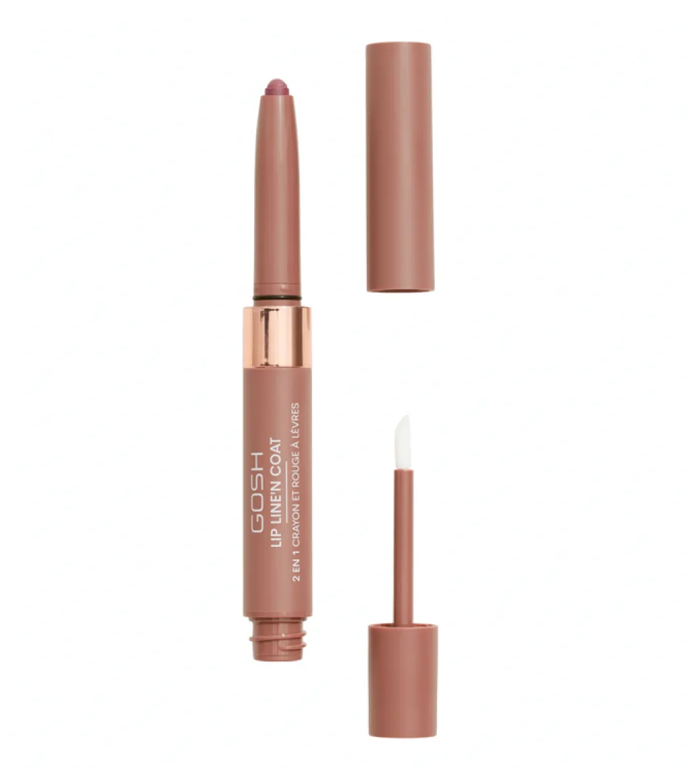 Labial 2 en 1 Lip Line'n Coat - 002: Burnt Cinnamon>Gosh