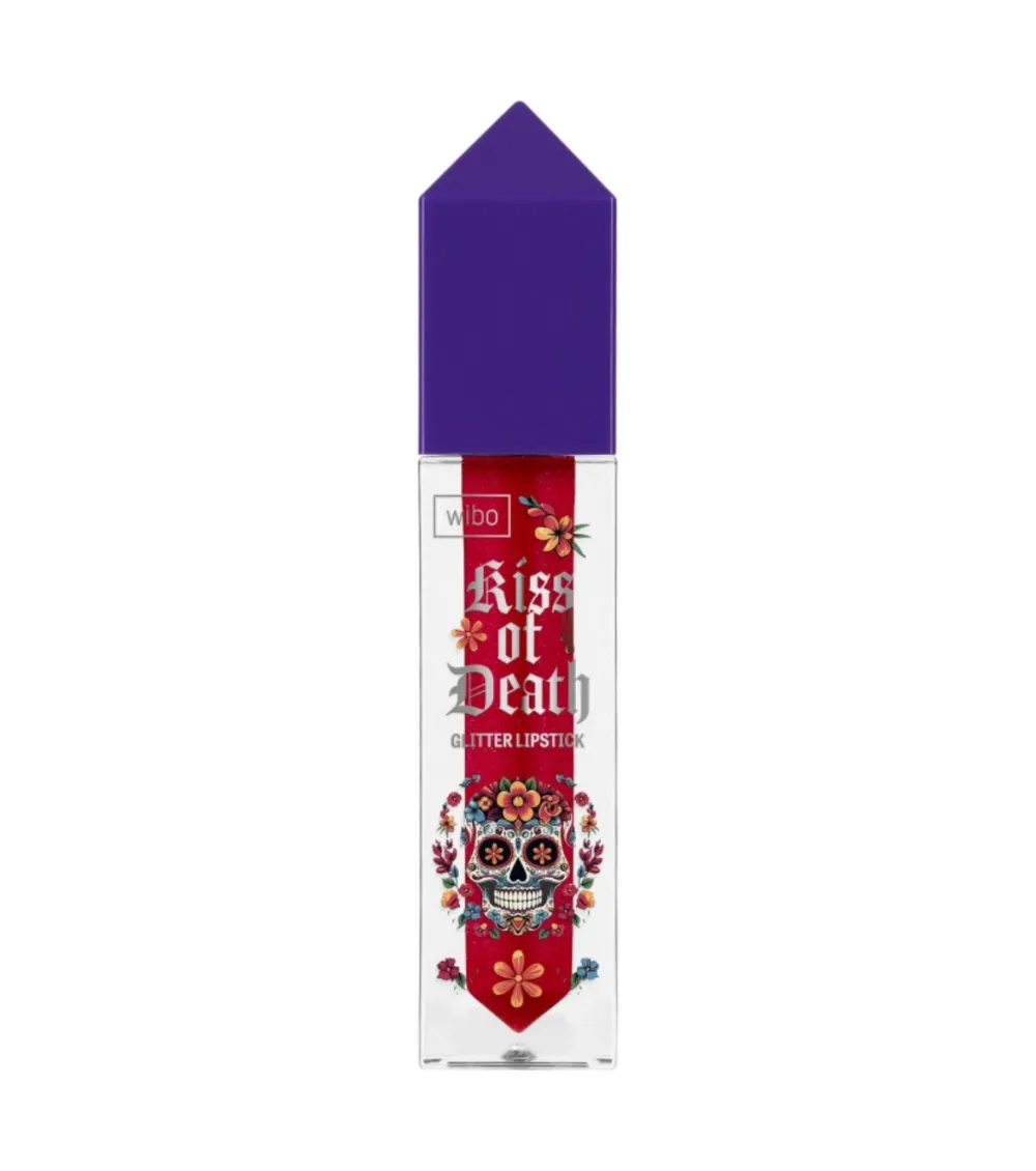 Labial líquido con glitter Kiss Of Death - 02: El Fuego>Wibo Hot