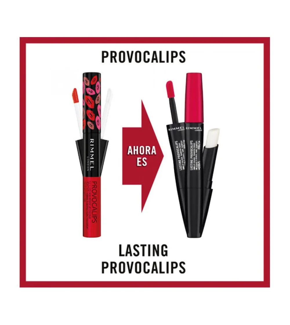 Labial líquido Lasting Provocalips -500: Kiss The Town Red>Rimmel London New