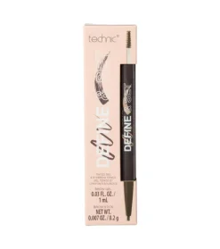Lápiz de cejas + Gel con color Define & Set - Dark Brown>Technic Cosmetics Clearance