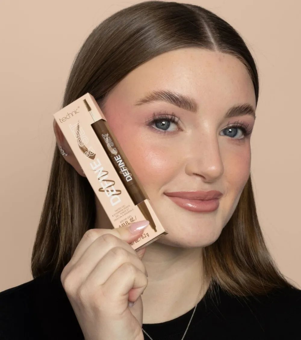 Lápiz de cejas + Gel con color Define & Set - Blonde>Technic Cosmetics
