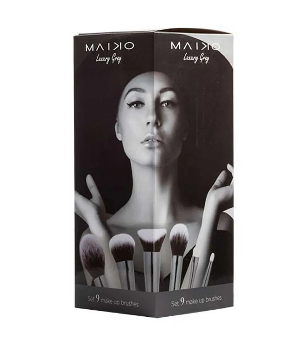 - Set de 9 brochas Luxury Grey>MAIKO Outlet