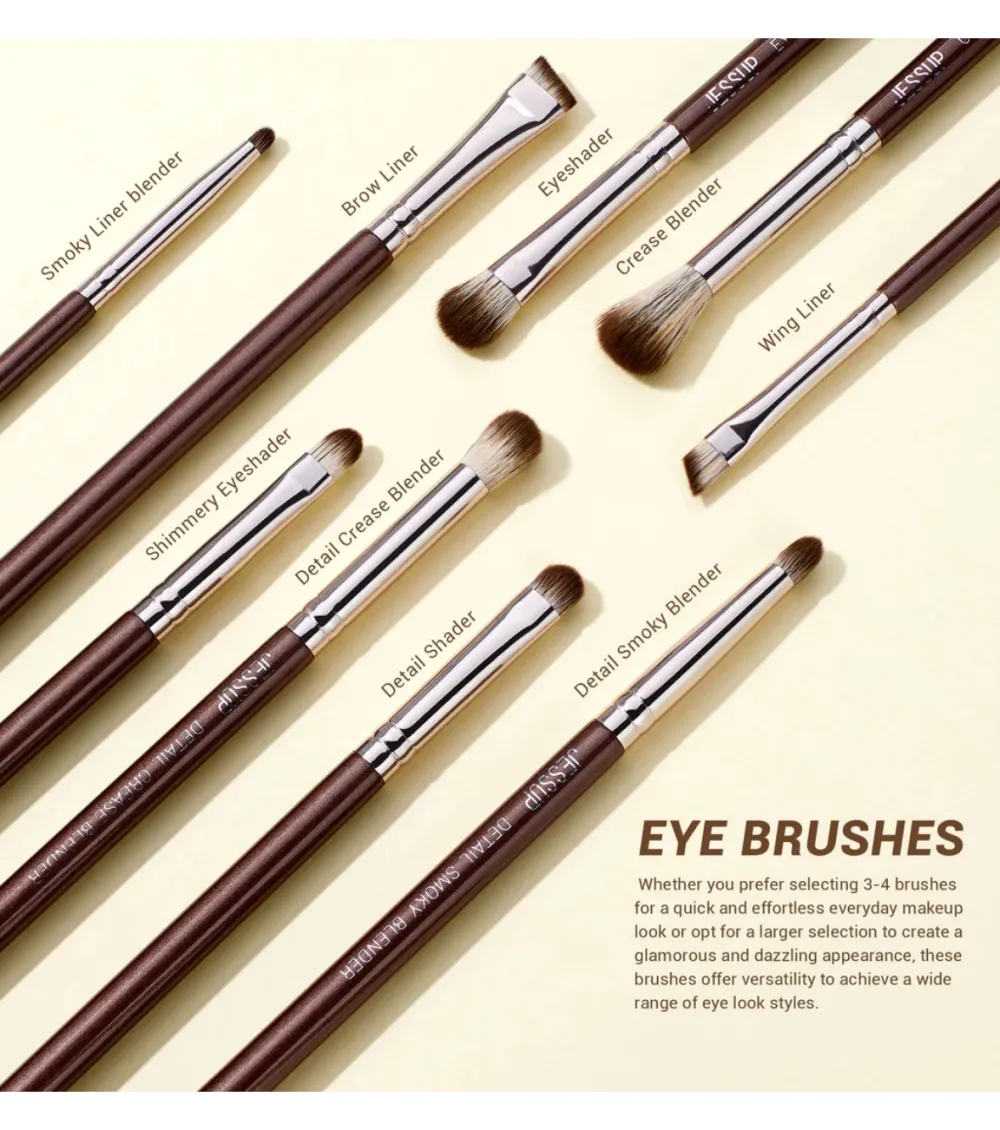 *Makeup Essentials in a Box* - Set de 15 brochas - Shimmer Brown>Jessup Beauty Best