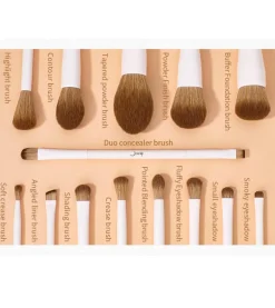 *Makeup Lover Collection* - Set de brochas 14 piezas - T329: Light Gray>Jessup Beauty Outlet