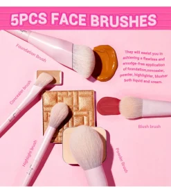 *Makeup Lover Collection IV* - Set de 14 brochas - Crystal Pink><noscript><img width=