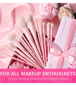 *Makeup Lover Collection IV* - Set de 14 brochas - Crystal Pink><noscript><img width=