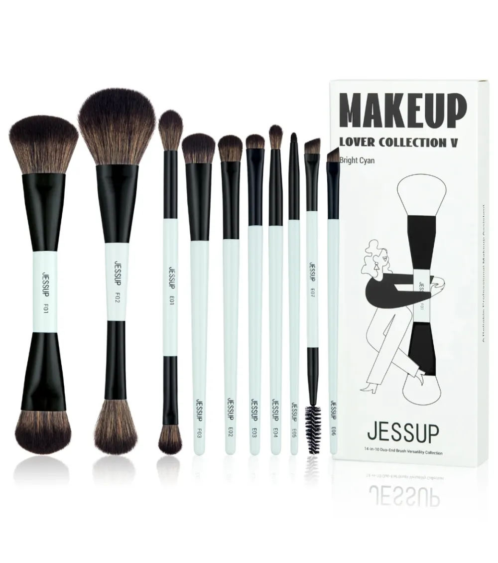 *Makeup Lover Collection V* - Set de 10 brochas - Bright Cyan>Jessup Beauty Sale