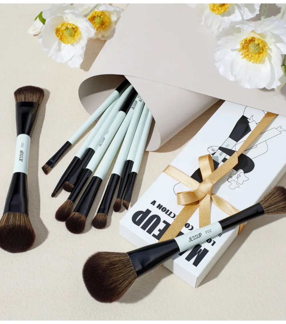 *Makeup Lover Collection V* - Set de 10 brochas - Bright Cyan>Jessup Beauty Sale