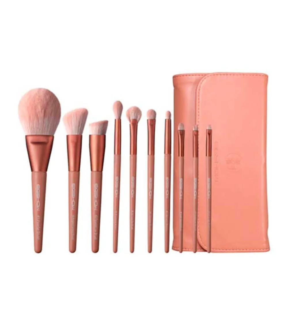 *Morandi Series* - Set 10 brochas de maquillaje Ready To Roll - Coral>Eigshow Outlet