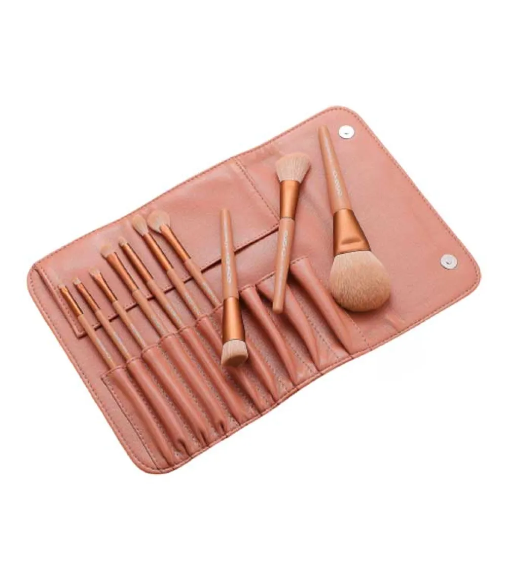 *Morandi Series* - Set 10 brochas de maquillaje Ready To Roll - Coral>Eigshow Outlet