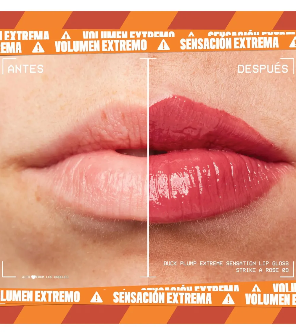 - Brillo de labios voluminizador Duck Plump - 09: Strick A Rose>NYX Professional Makeup Outlet