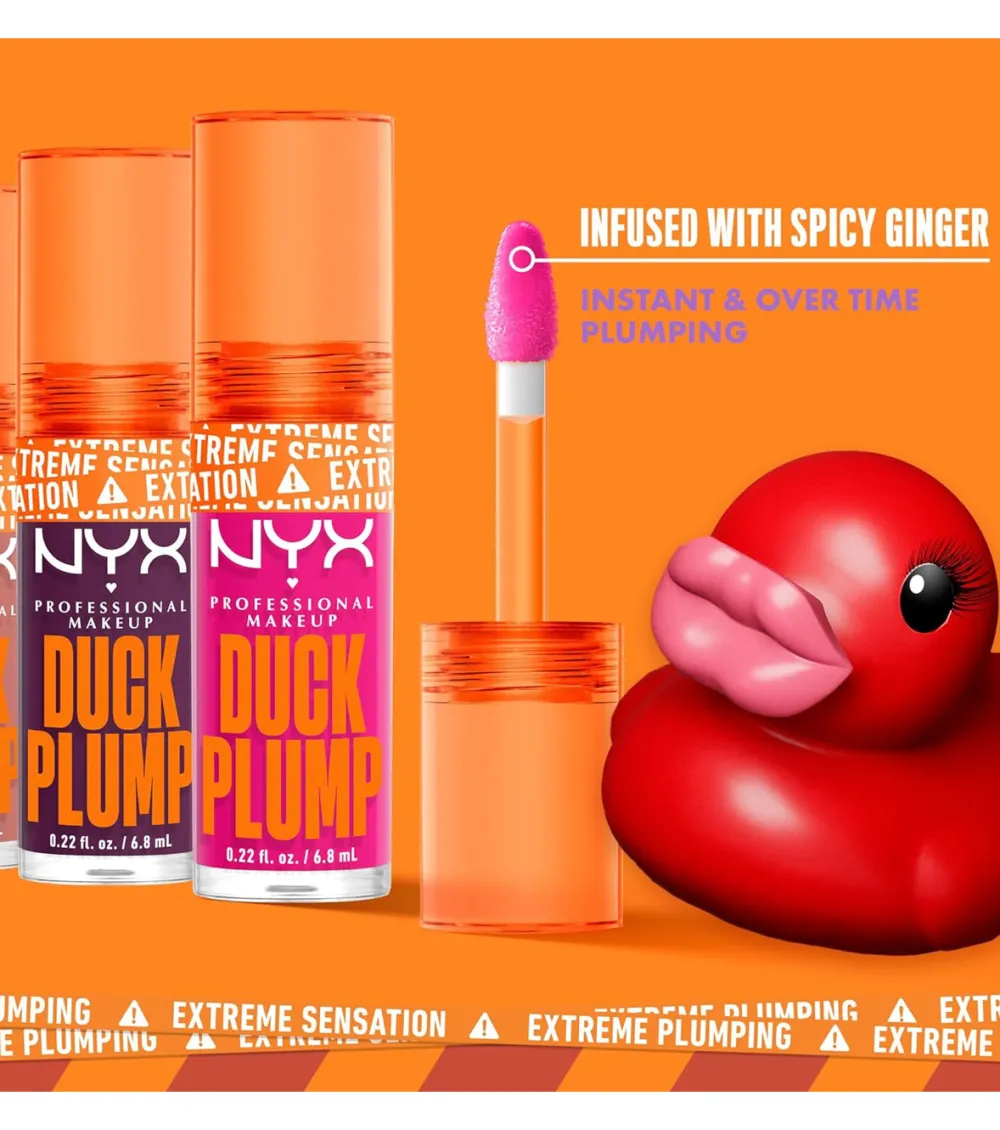 - Brillo de labios voluminizador Duck Plump - 11: Pick Me Pink>NYX Professional Makeup Hot