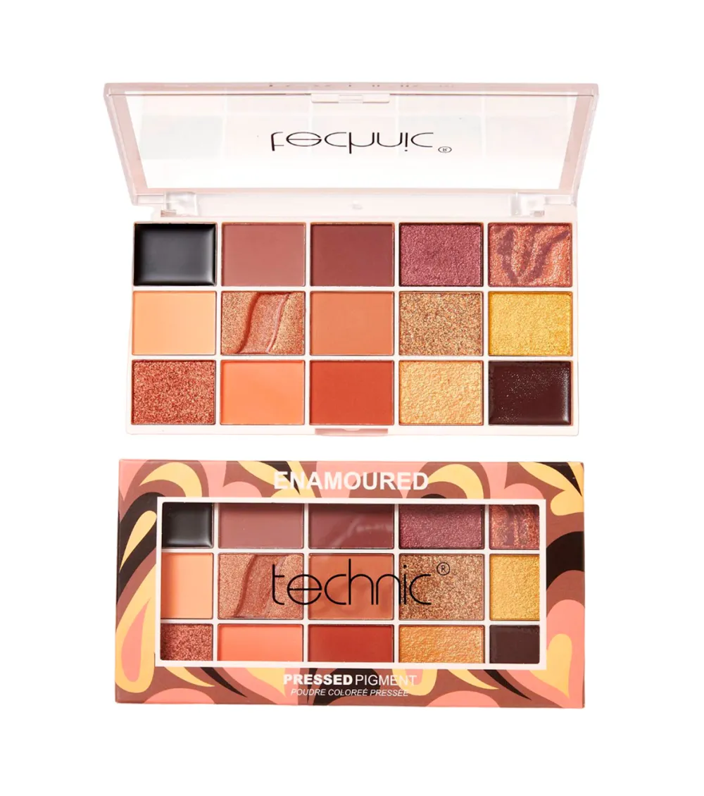 Paleta de pigmentos prensados Enamoured>Technic Cosmetics