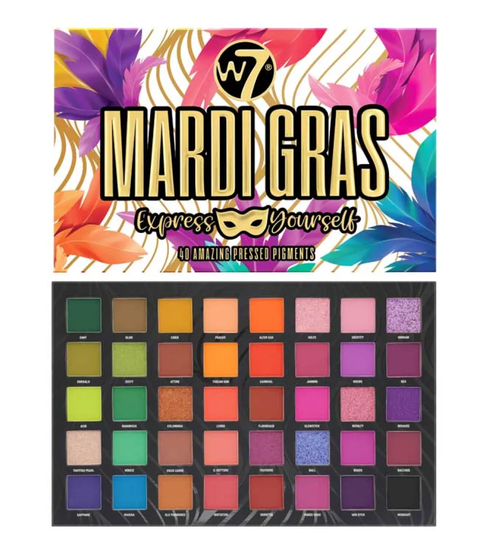 Paleta de pigmentos prensados Mardi Gras>W7 Best