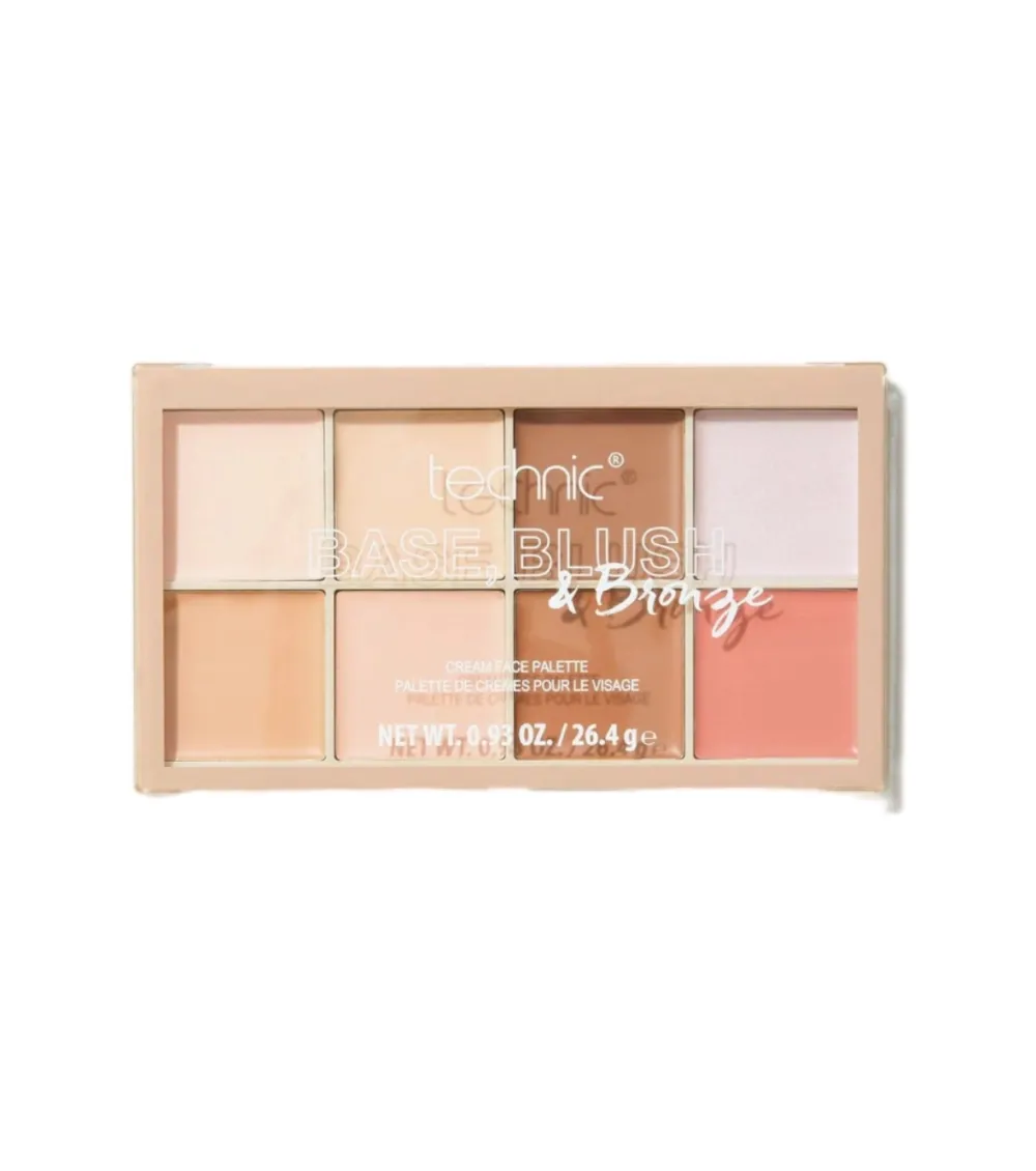 Paleta de rostro en crema base, colorete y bronceador - Light>Technic Cosmetics Discount