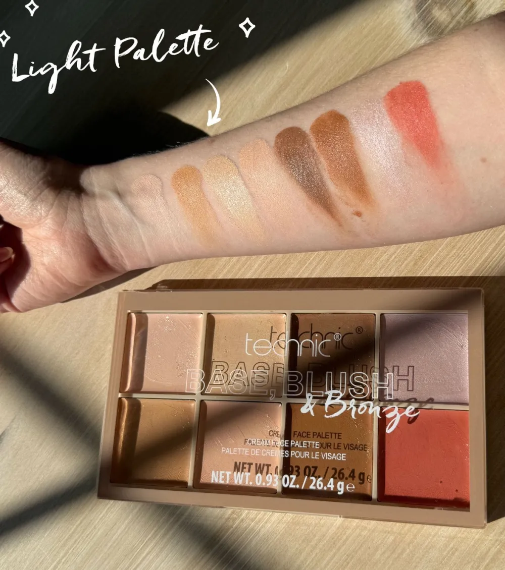 Paleta de rostro en crema base, colorete y bronceador - Light>Technic Cosmetics Discount