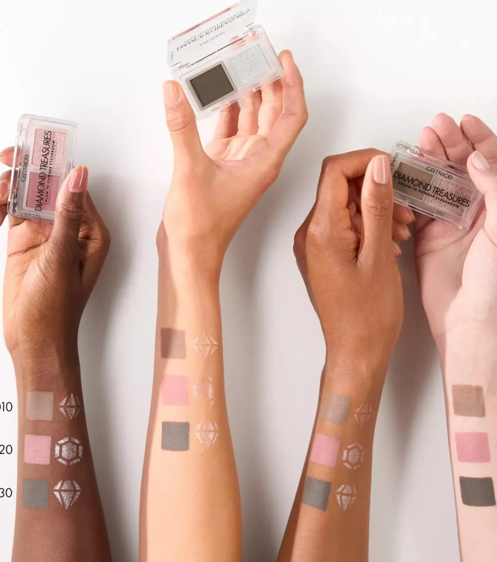 Paleta de sombras crema a polvo Diamond Treasures - 010: Hazel Spark>Catrice