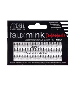 Pestañas postizas Individuales Fauxmink - Medium Black>Ardell Discount