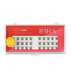 Pestañas postizas individuales Fast Line 0.10 C - 10mm>Ibra New