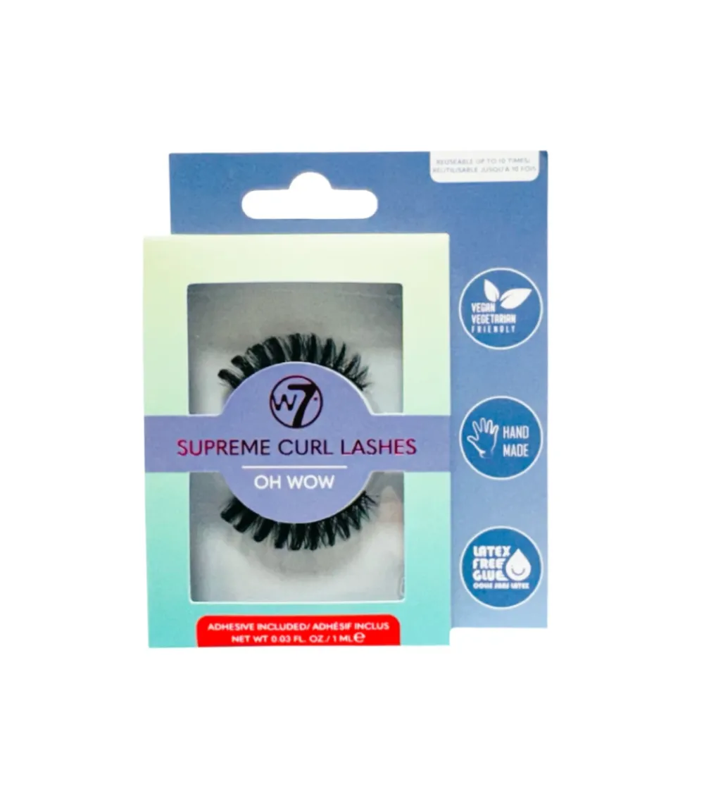 Pestañas postizas Supreme Curl Lashes - Oh Wow>W7 Clearance