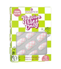 *Positive Vibes Only* - Uñas Postizas Termo Reactivas Click & Go>essence Hot