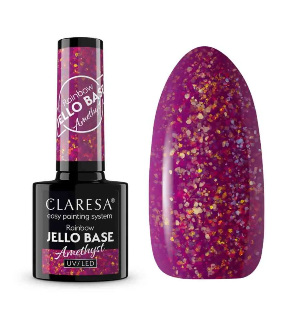 *Rainbow Jello Base* - Esmalte de uñas semipermanente - Amethyst>Claresa Hot