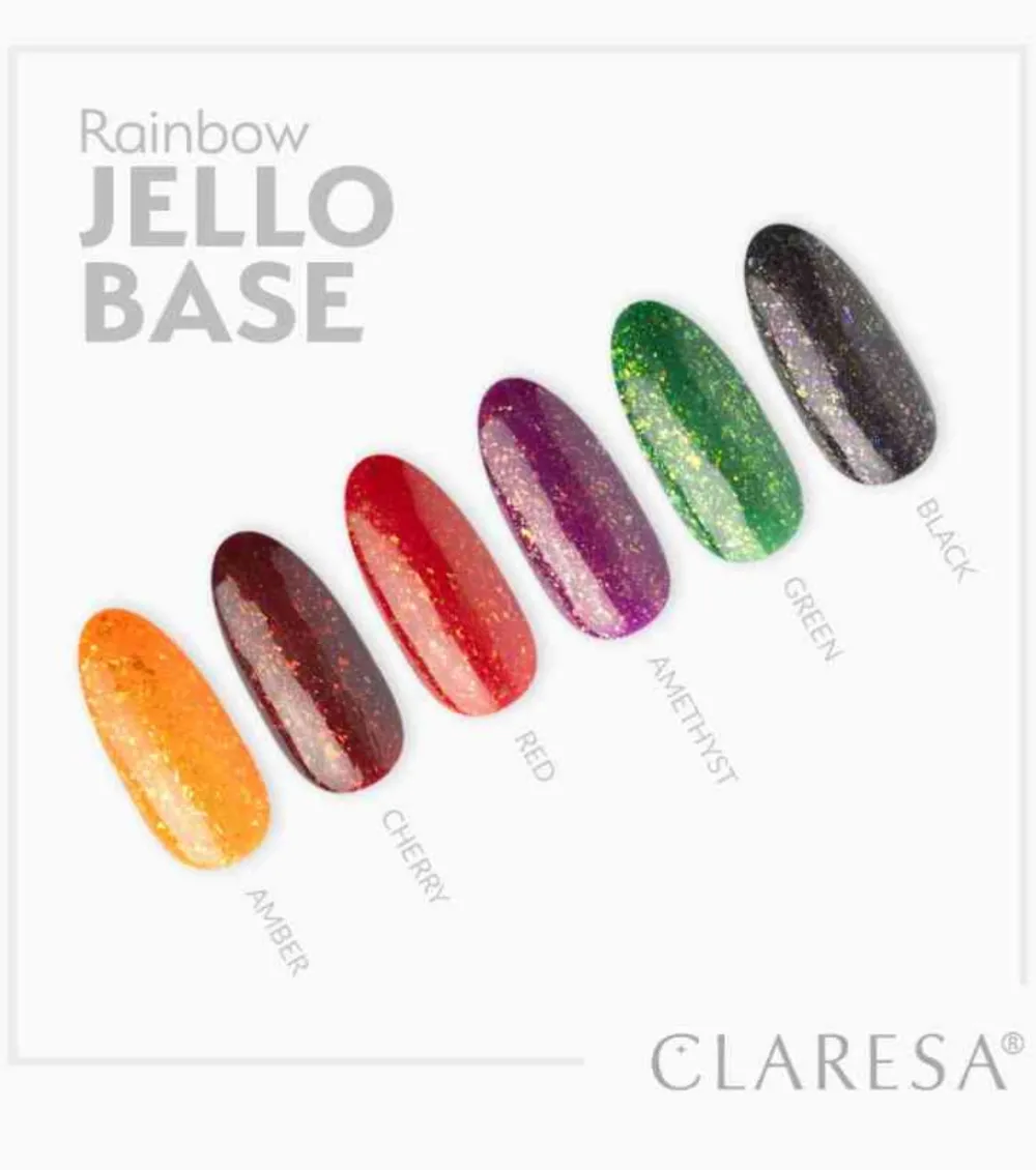 *Rainbow Jello Base* - Esmalte de uñas semipermanente - Amber>Claresa Outlet