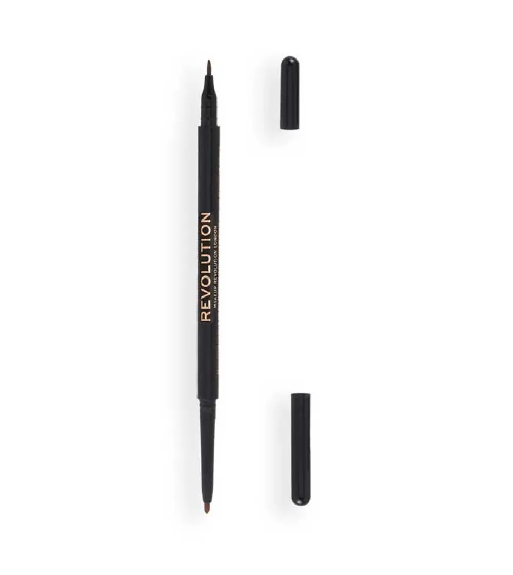 Revolution - Delineador de ojos Felt & Kohl Precision Dual Liner - Brown>Makeup Revolution Clearance