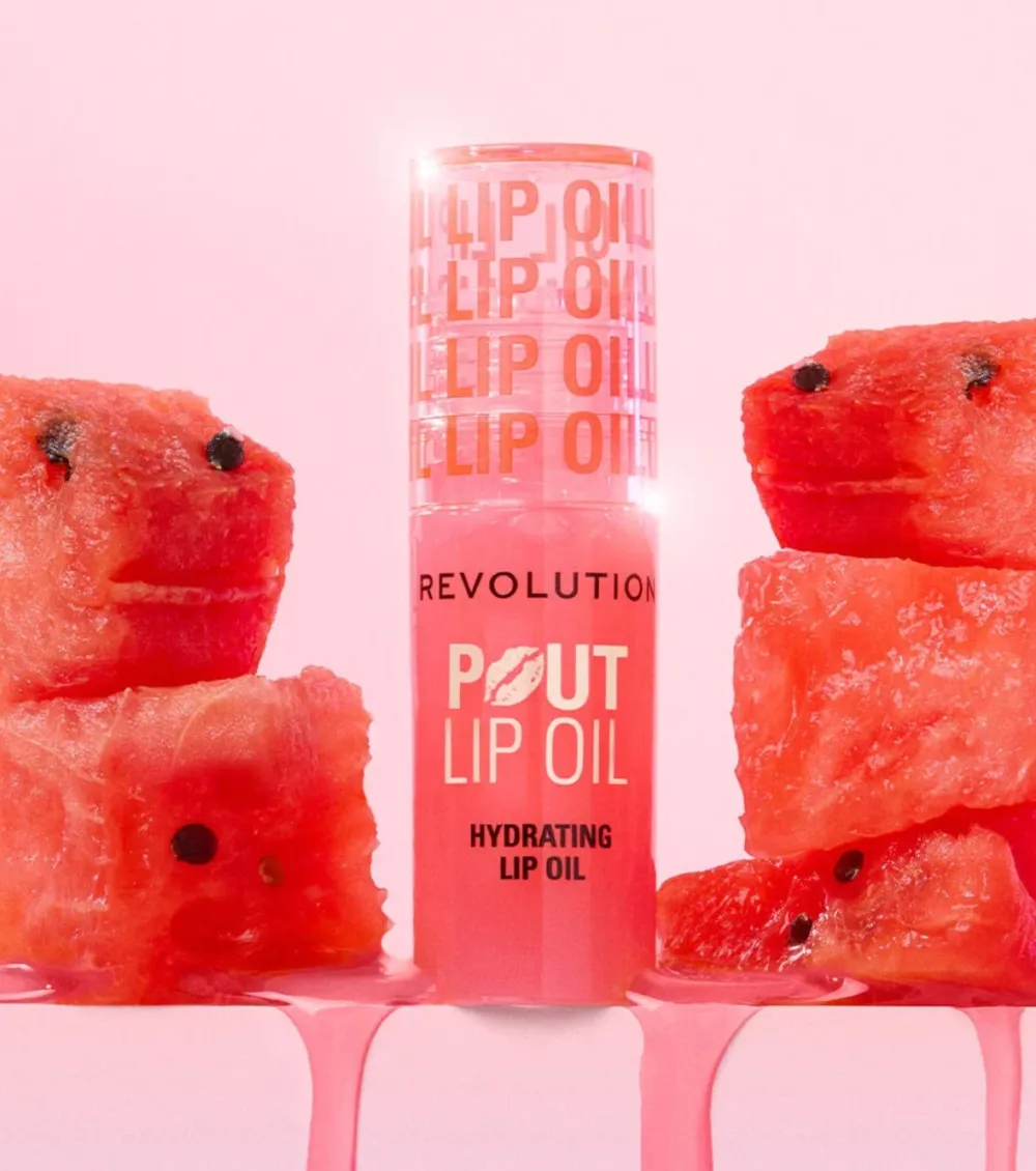 Revolution - Aceite labial Pout Lip - Watermelon Pink>Makeup Revolution
