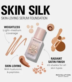 Revolution - Base de maquillaje Skin Silk Serum Foundation - F8.5><noscript><img width=