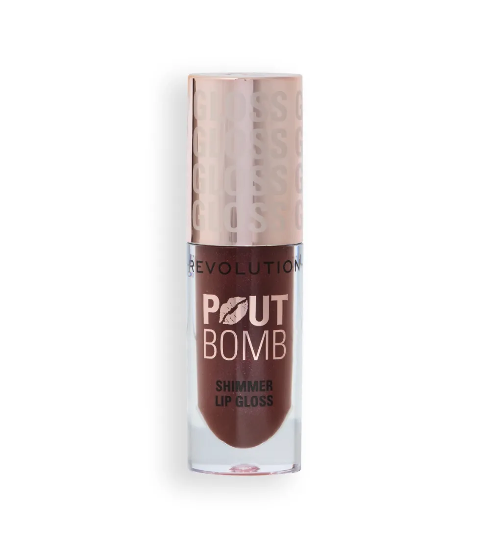 Revolution - Brillo de labios con Shimmer Pout Bomb - Chocolate Sparkle>Makeup Revolution Best