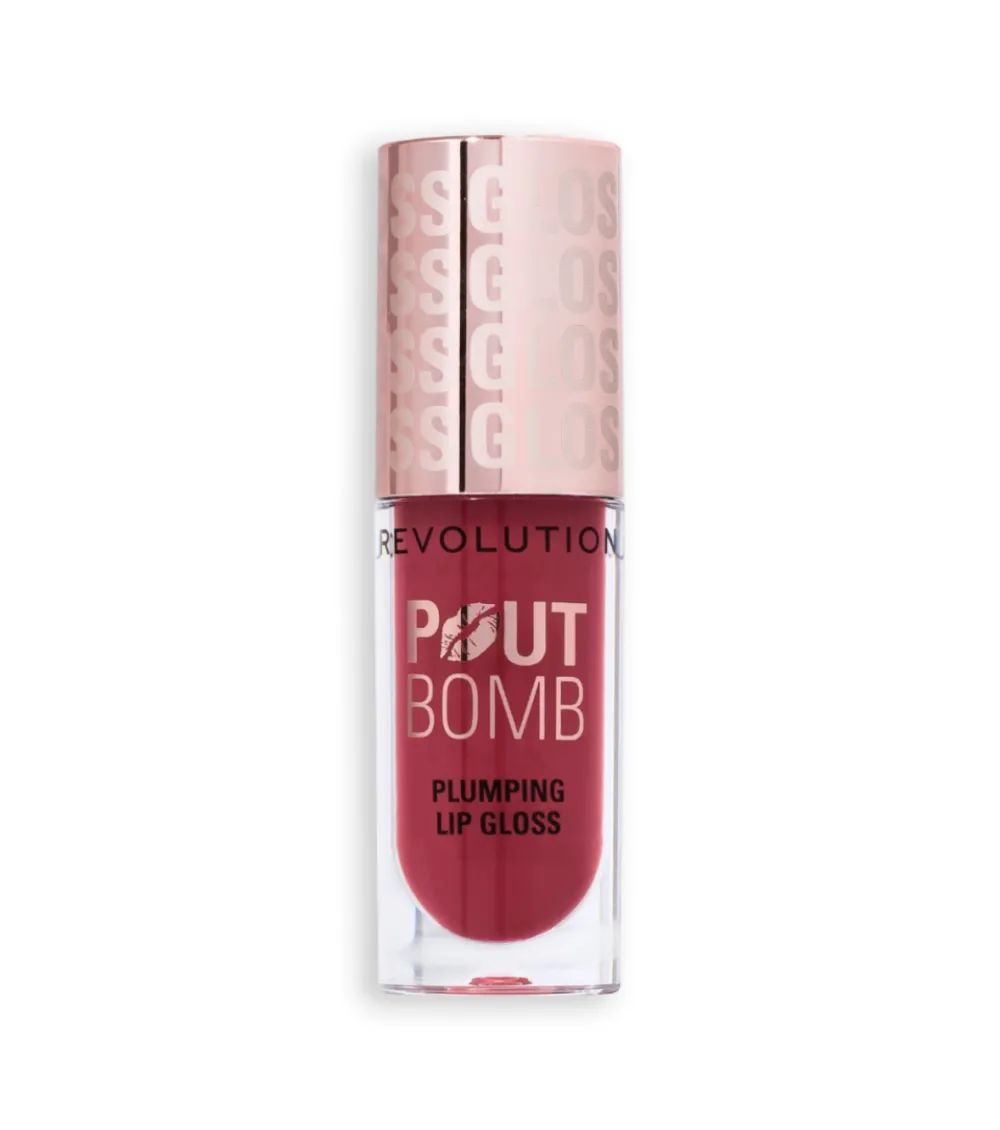 Revolution - Brillo de labios voluminizador Pout Bomb - Rosewood Rose Pink>Makeup Revolution Clearance