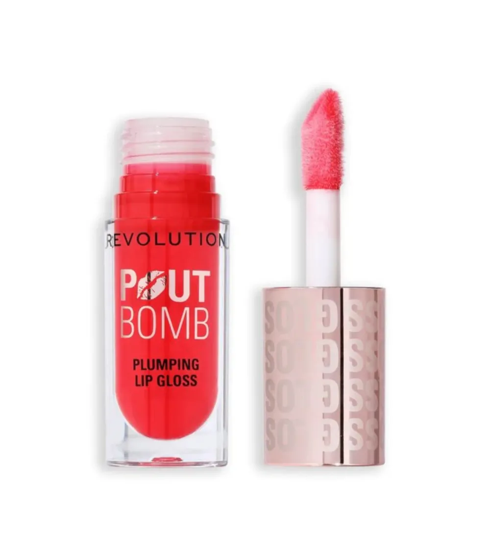 Revolution - Brillo de labios voluminizador Pout Bomb - Cherry Sheer Red>Makeup Revolution Discount