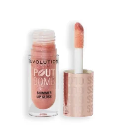 Revolution - Brillo de labios con Shimmer Pout Bomb - Shimmer Nude>Makeup Revolution Outlet