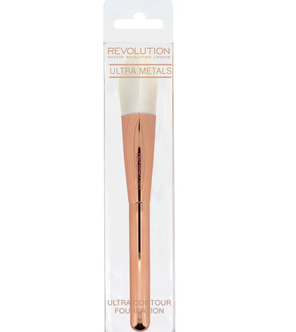 Revolution - Brocha Contorno Ultra Metals Contour Foundation Brush – F302>Makeup Revolution Best