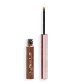 Revolution - Delineador de ojos líquido Super Flick - Brown>Makeup Revolution New
