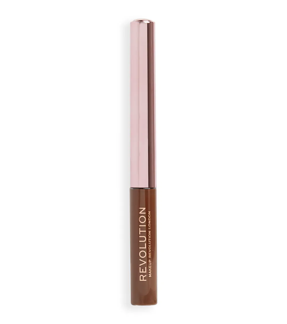 Revolution - Delineador de ojos líquido Super Flick - Brown>Makeup Revolution New