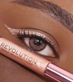 Revolution - Delineador de ojos líquido Super Flick - Rose Gold>Makeup Revolution Clearance