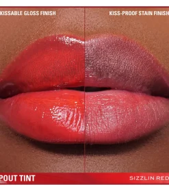 Revolution - Labial líquido Pout Tint - Sizzlin Red><noscript><img width=