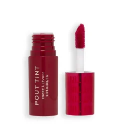 Revolution - Labial líquido Pout Tint - Sizzlin Red><noscript><img width=