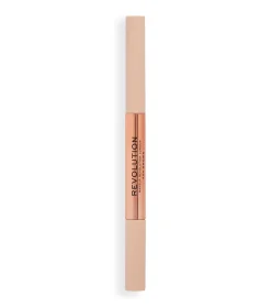 Revolution - Lápiz de cejas Fluffy Brow Filter Duo - Dark Brown>Makeup Revolution