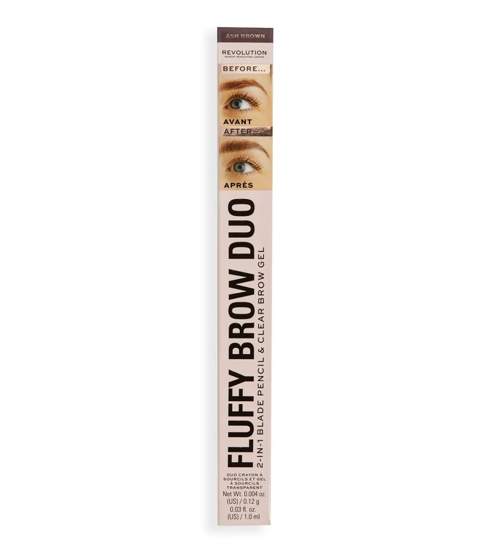 Revolution - Lápiz de cejas Fluffy Brow Filter Duo - Ash Brown>Makeup Revolution Sale