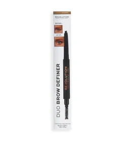 Revolution - Lápiz para cejas Duo Brow Definer - Light Brown><noscript><img width=