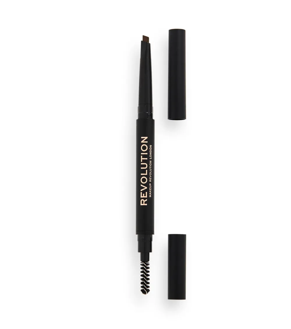 Revolution - Lápiz para cejas Duo Brow Definer - Medium Brown>Makeup Revolution Sale