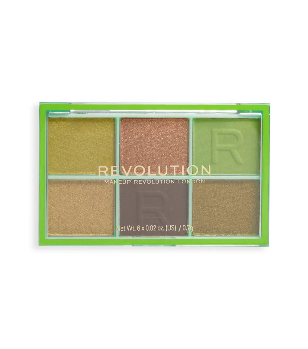 Revolution - Mini paleta de sombra Mini Colour Reloaded - Its Giving Green>Makeup Revolution Online