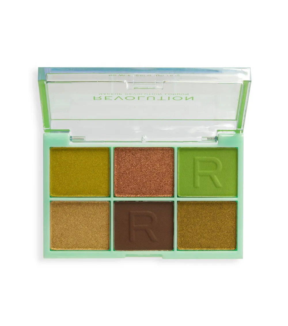 Revolution - Mini paleta de sombra Mini Colour Reloaded - Its Giving Green>Makeup Revolution Online