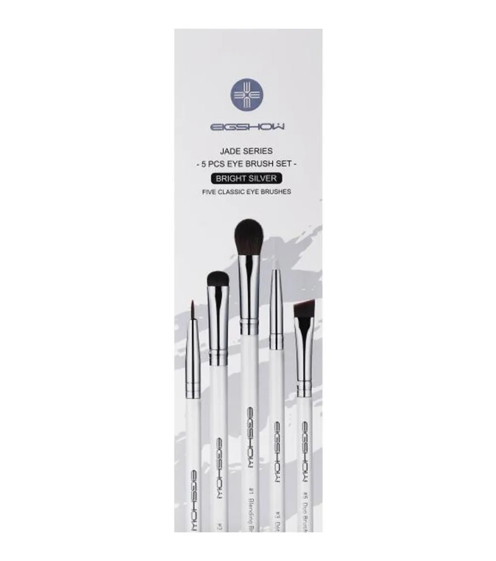Set 5 pinceles de ojos Jade Series - Bright Silver>Eigshow Outlet
