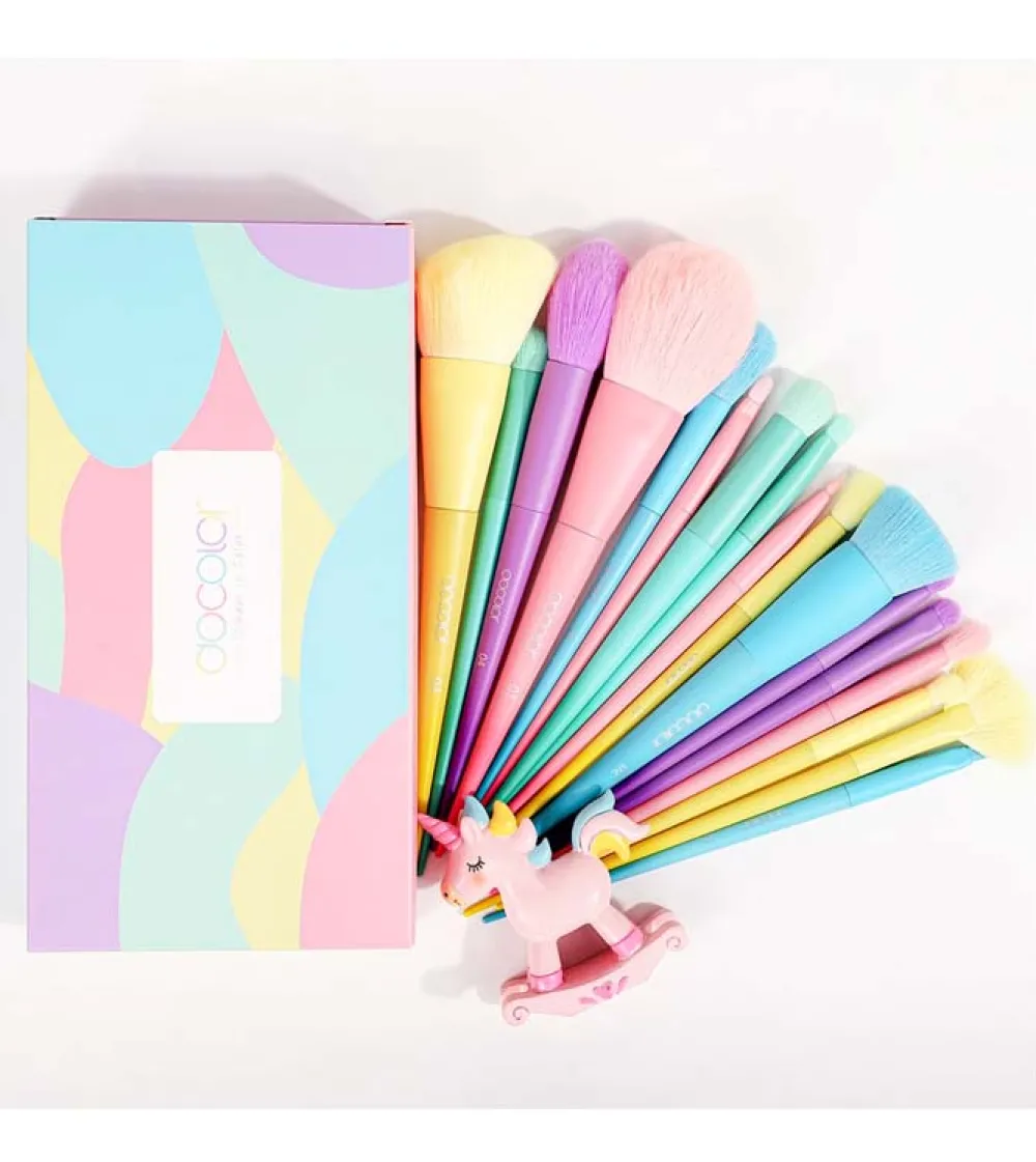 Set de Brochas (17 piezas) - Dreaming of Unicorns>Docolor Outlet